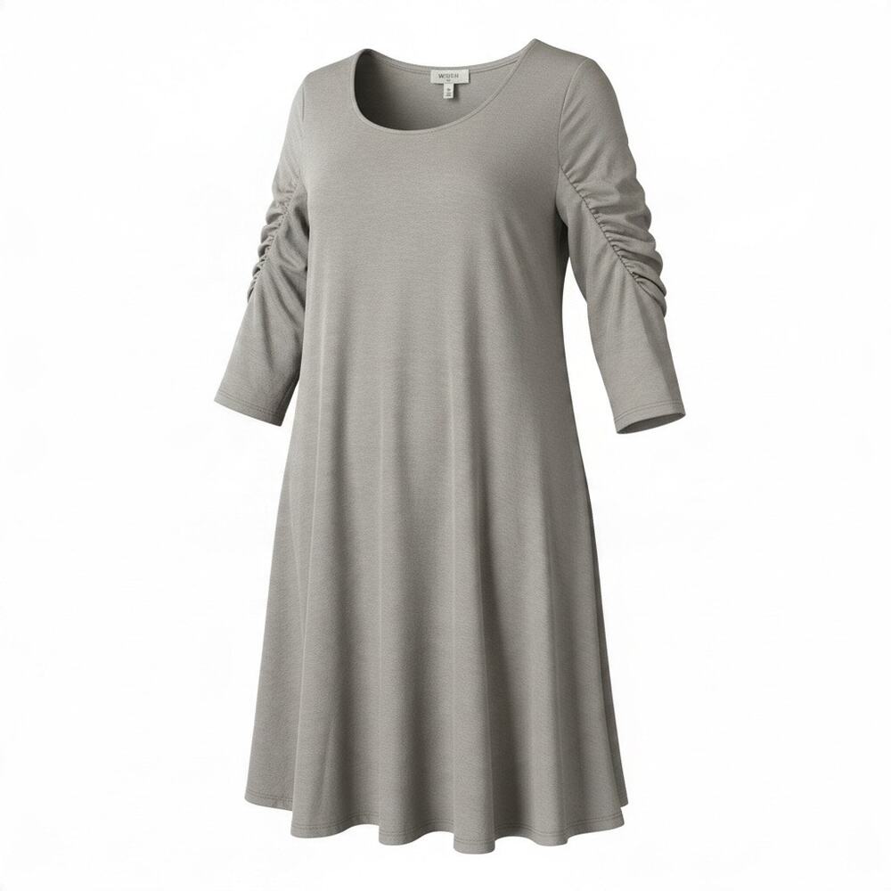 Chic Umgee 3/4 Sleeve A-Line Casual T-Shirt Dress - NWT!